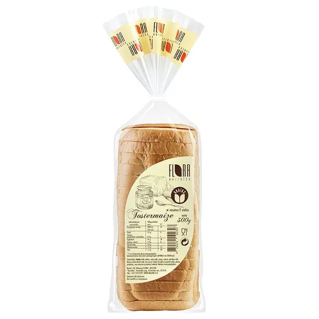 Håndlaget hvitt toast brød Flora 300g