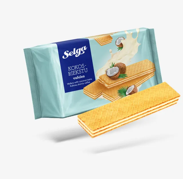 Selga Vafler med kokos smak 180g