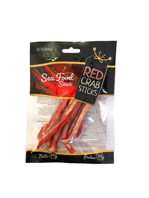 Røde krabbepinner tørket Fishka 56g
