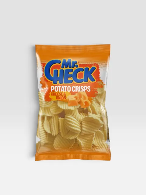 Potet chips med ost og løk smak Mr.Check 150g