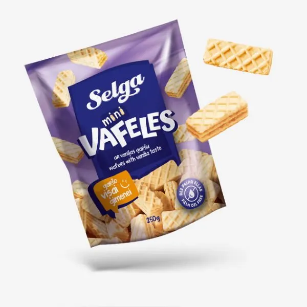 MINI Vaffel vanilasmak Selga 250g