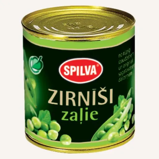 Grønn erter i kann SPILVA 420g