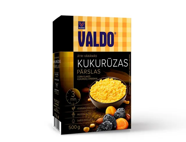 Mais flak rask å tilbrede Valdo 500g