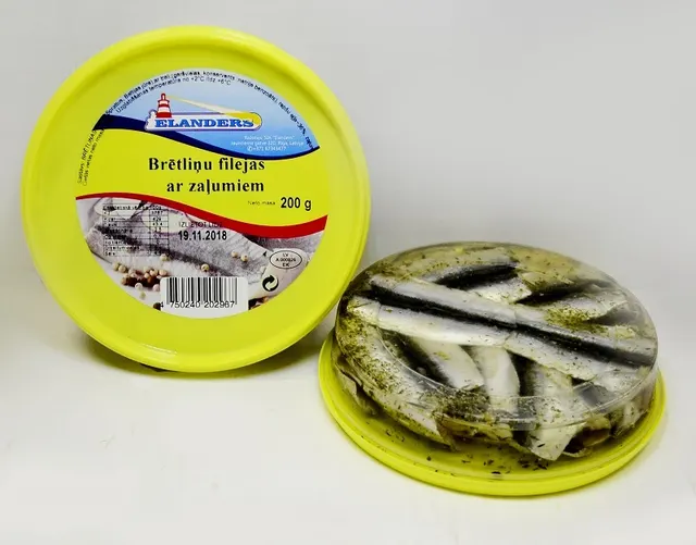 Brisling filet med urter i olje Elanders  200g