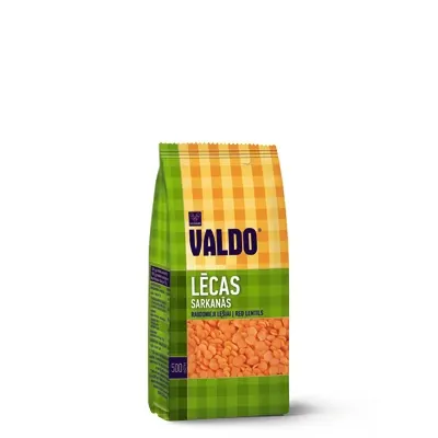 Røde delte linser VALDO 500g