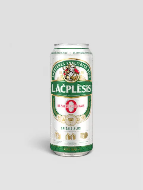 Øl uten alkohol Lacplesis 0,5L
