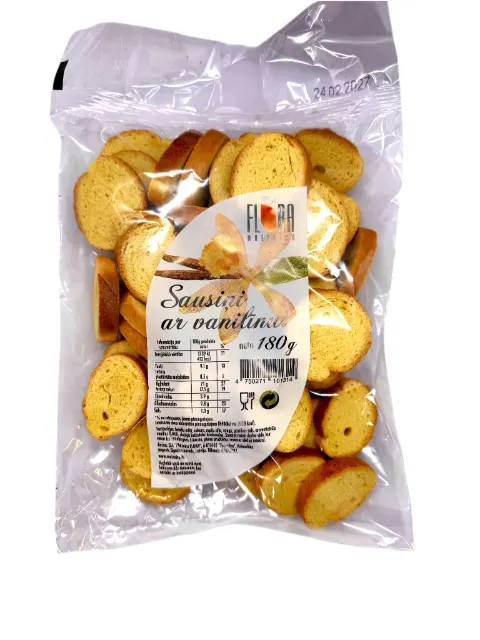 Brød kjeks vanilje smak Flora 250g (kopi)