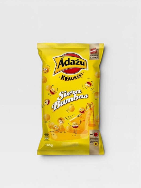 Nacho baller med ost smak ADAZI 165g 1 0012885 crisps nacho cheese balls sierra bumbas taffel 165g 550