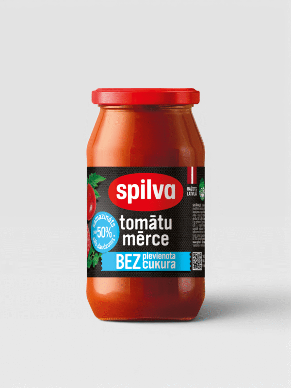 Tomato saus uten suker Spilva 490g 1 4750022000934 tm bez pievienota cukura 190626