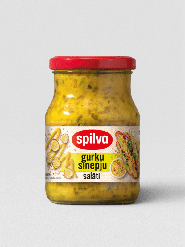 Agurk-sennepsalater Spilva 390g 1 4750022056153 gurku sinepju salati 0.39