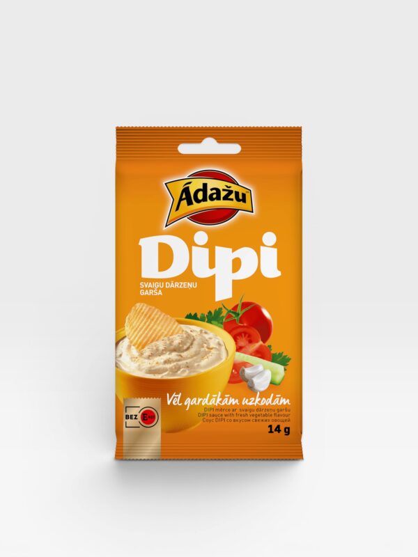 Dippi saus med grønnsaker smak Adazu15g 1 AdazuCipsiDarzeni14g3D4750024601047