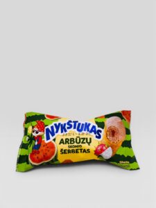 Vannmelon sorbetmed dragefruktfyll i vaffelkopp NYKŠTUKAS 120ml, (875)