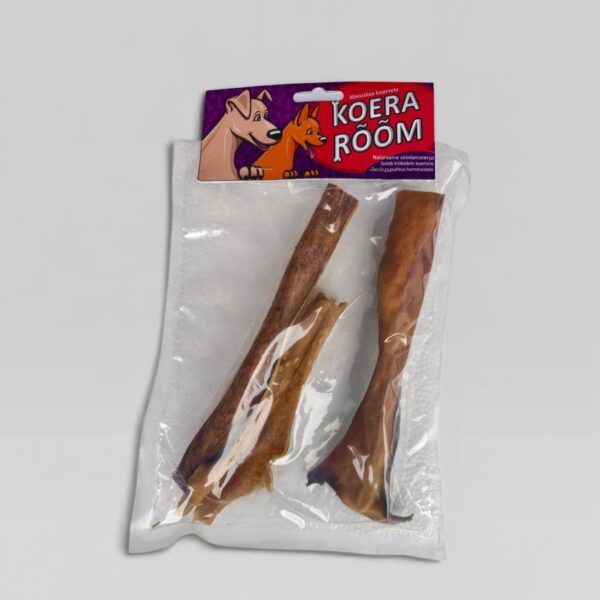 Hundegodbiter oksehud fra hodet 100g