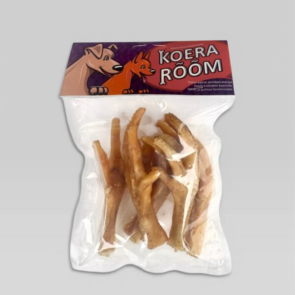 Hundegodbiter kyllingføtter 100g