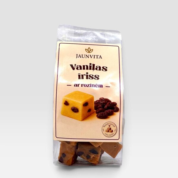 MATIM Engros AS – B2B grossist på matvarer i Norge 20 Vanilla toffee med rosiner Jaunvita 200g