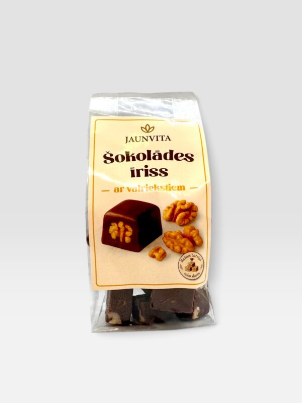 Sjokolade toffee med valnøtter Jaunvita 200g 1 IMG 7468