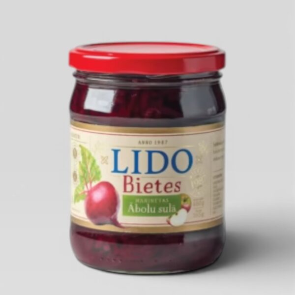 Syltede beter marinert i eplejuice 480g LIDO