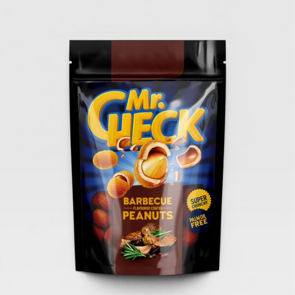 Sprø belagte peanøtter med BBQ smak Mr.Check 150g