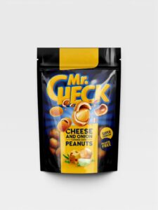 Sprø belagte peanøtter med løk og ost smalk Mr.Check 150g