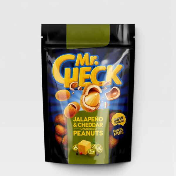 Sprø belagte peanøtter med jalapeno og ost smak Mr.Check 150g