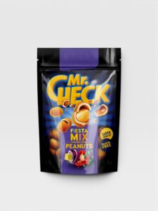 Sprø belagte peanøtter med Fiesta Mix Mr.Check 150g