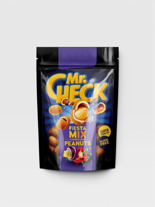 Sprø belagte peanøtter med Fiesta Mix Mr.Check 150g 1 Mr.CHECK PEANUTS MIX 150g