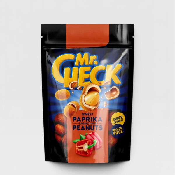 Sprø belagte peanøtter med søt paprika smak Mr.Check 150g