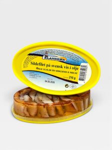 Sildefilet marrinade på svensk i olje Elanders 210g
