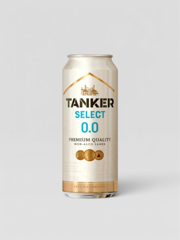 Øl uten alkohol Tanker 0,5L 1 Tanker Select 0.0 05L 308x435px