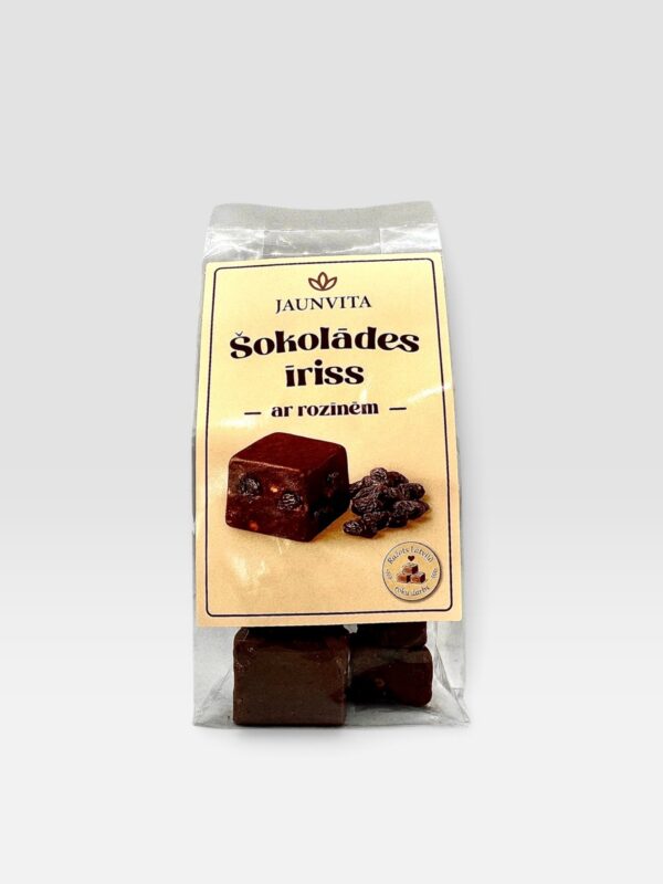 Sjokolade toffee med rosiner Jaunvita 200g 1 Uten navnnnnn