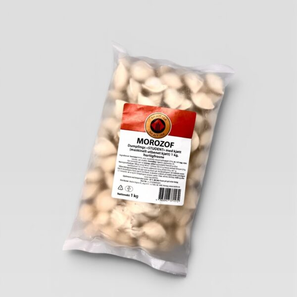 Pelmeni «Student» med kjøtt liten størrelse (10g) 1kg
