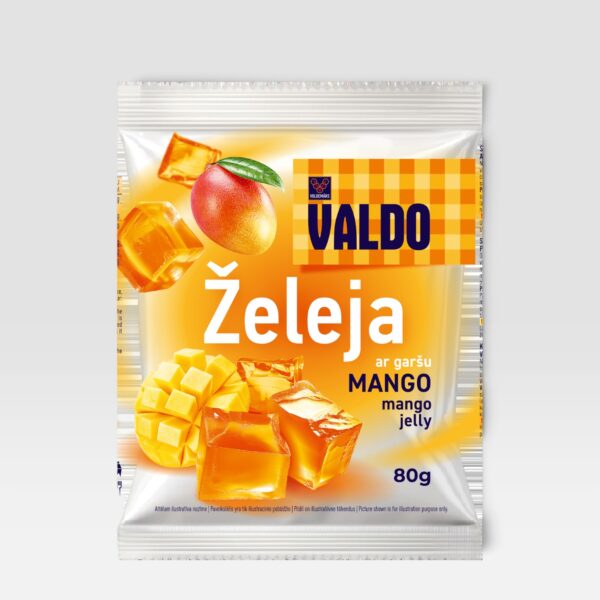 Gelépulver med mangosmak Valdo 80g