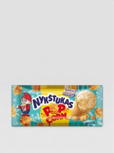 Popcorn iskrem med popcorn sprø i vaffelkopp "NYKŠTUKAS" 120ml, 886
