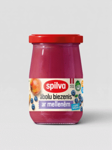 Eplemos med blåbær og kremfløte Spilva 300g