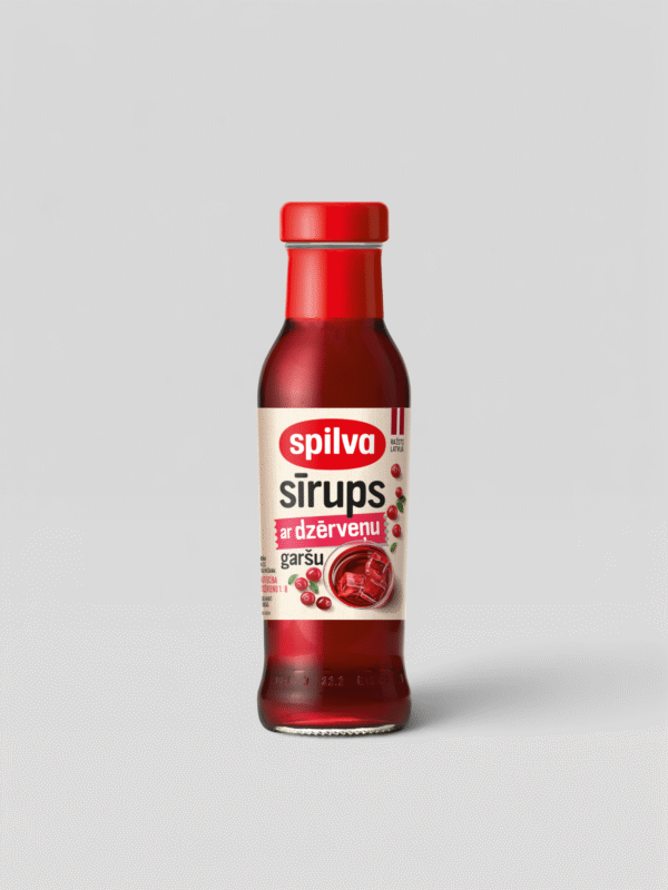 Sirup med Tranebærmak 300ml 1 spilva sirups ar dzervenu garsu 4750022002655
