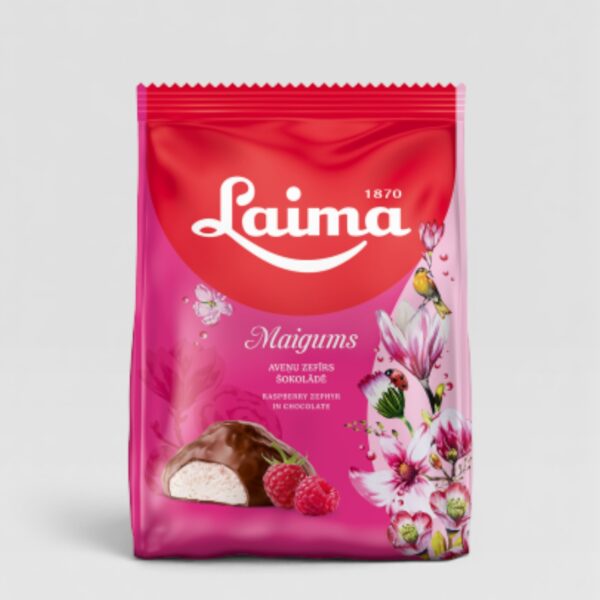 Maigums Sefyr Bringebær m/Sjokoladetrekk Laima 175g