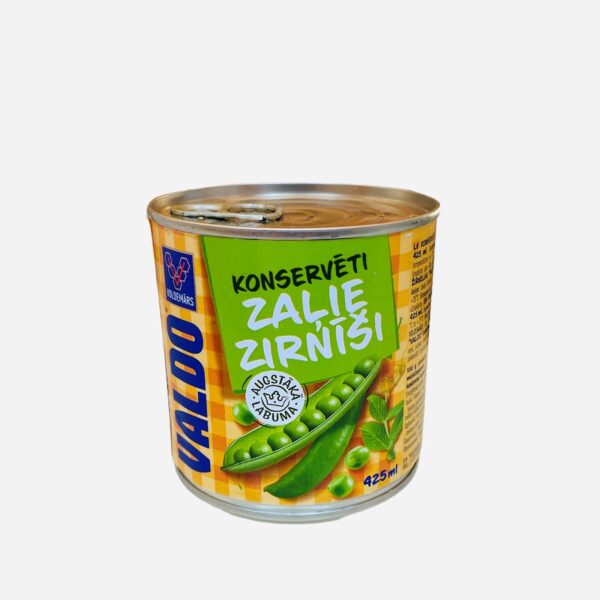Grønn erter i kann VALDO 425ml