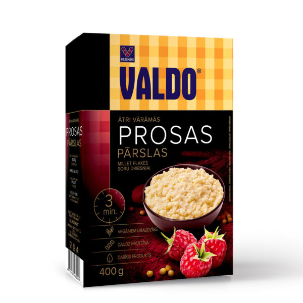 Hirse flak rask å tilbrede Valdo 400g