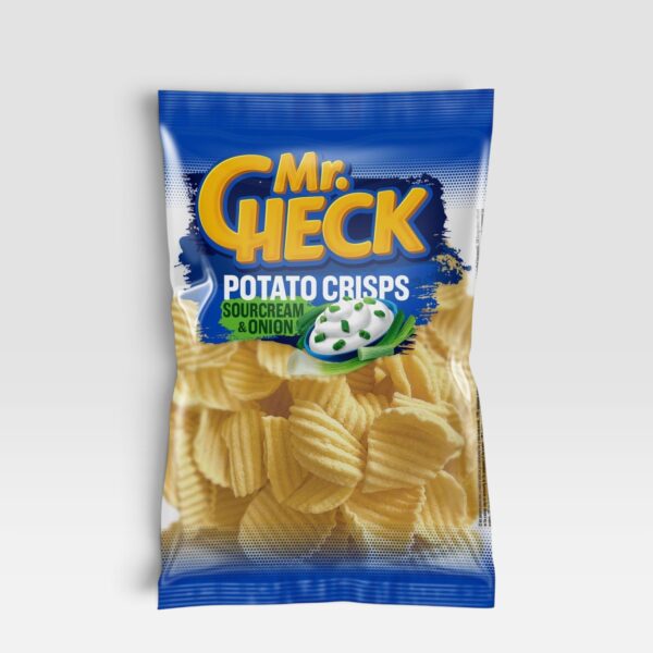 Potet chips med rømme og løk smak Mr.Check 150g