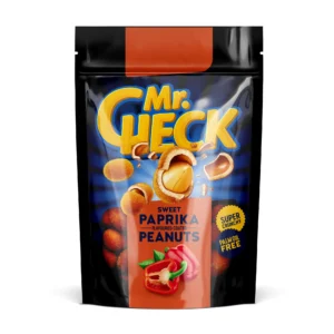 Sprø belagte peanøtter med søt paprika smak Mr.Check 150g