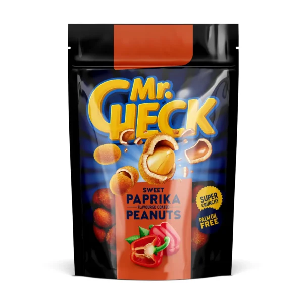 Sprø belagte peanøtter med søt paprika smak Mr.Check 150g