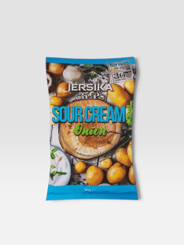 p jersika s chipsy ziemniaczane o smaku kwasnej smietany i cebuli 90g