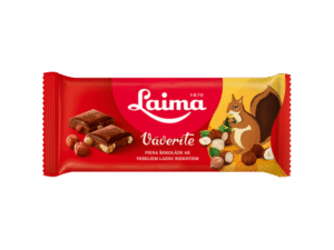 Vaverite melk sjokolade med hele hasselnøtter Laima 90g