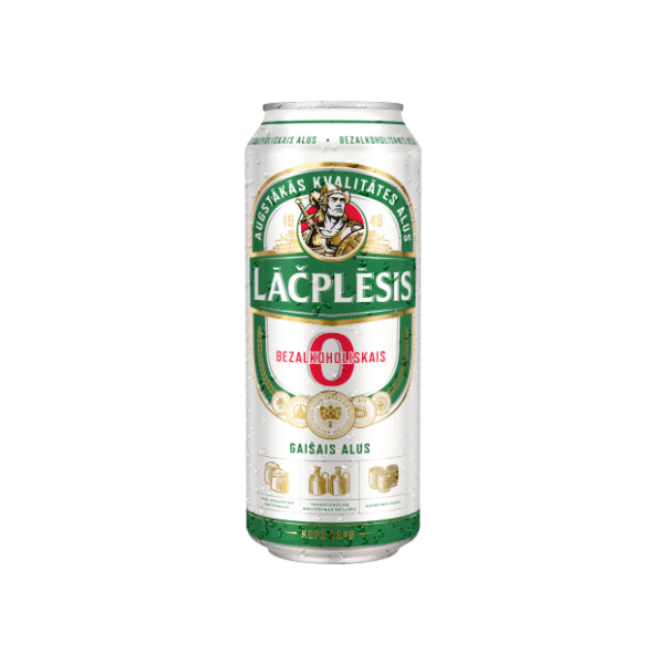 Øl uten alkohol Lacplesis 0,5L