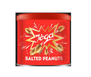Ristede peanøtter med salt Jėga, 140g