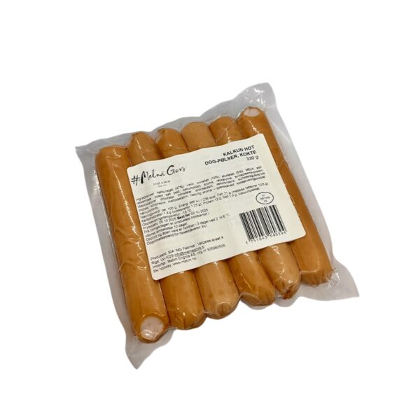 Kalkun hot dog-pølser, kokte, 330g