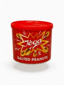 Ristede peanøtter med salt Jėga, 140g