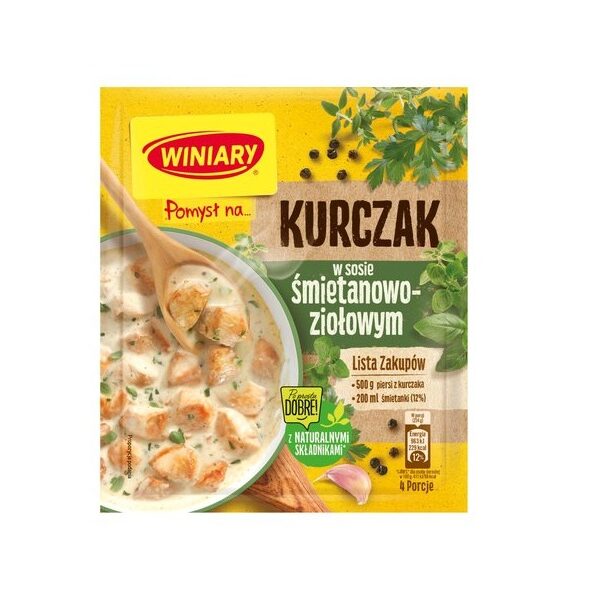 Idé til Kylling i fløte- og urtesaus Winiary 30g