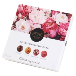 Samling av melkesjokolade og mørk sjokoladetrøfler PURE 135g