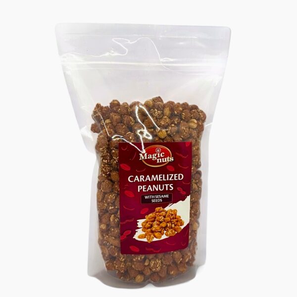 Karamelisert peanøtter med sezam Magic Corn 800g